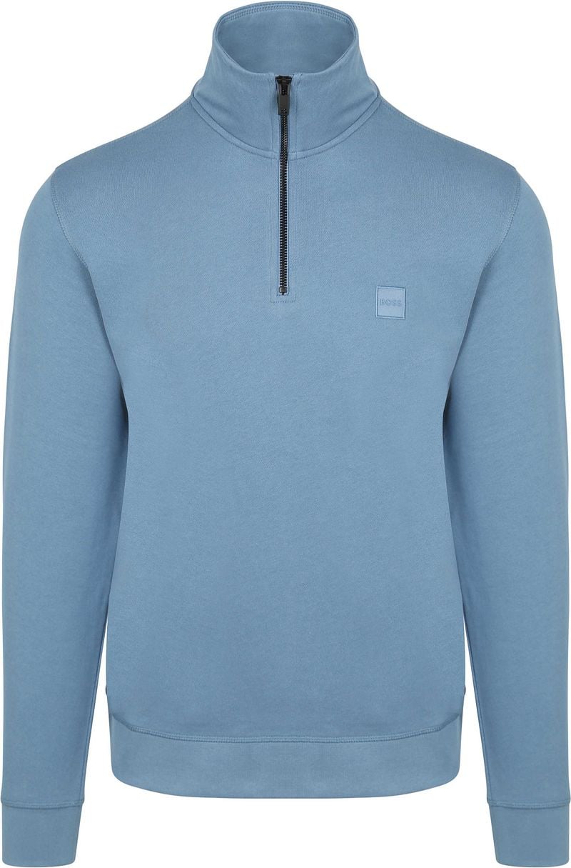 BOSS Zetrust Half Zip Trui Blauw