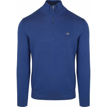Sweater Gant Half Zip Trui Mid Blauw