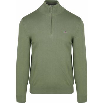 Sweater Gant Half Zip Trui Groen