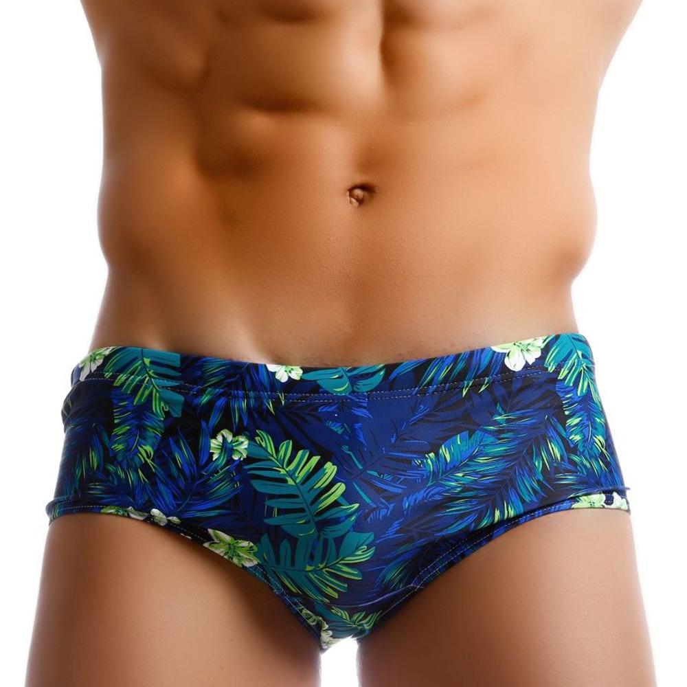 FD28TN Camo zwemslip voor heren, sexy badpak, effen badmode met buidel, strandshort, broek 3XL