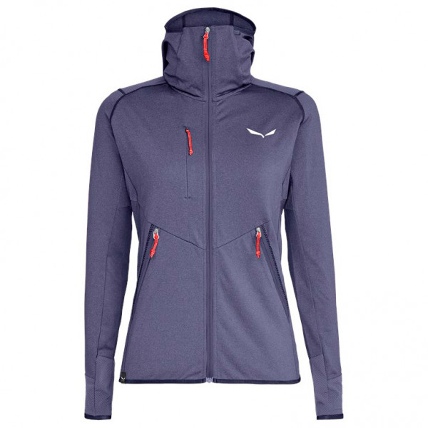 Salewa - Women's Agner Hybrid Polarlite Fullzip Hoody - Fleecevest, blauw