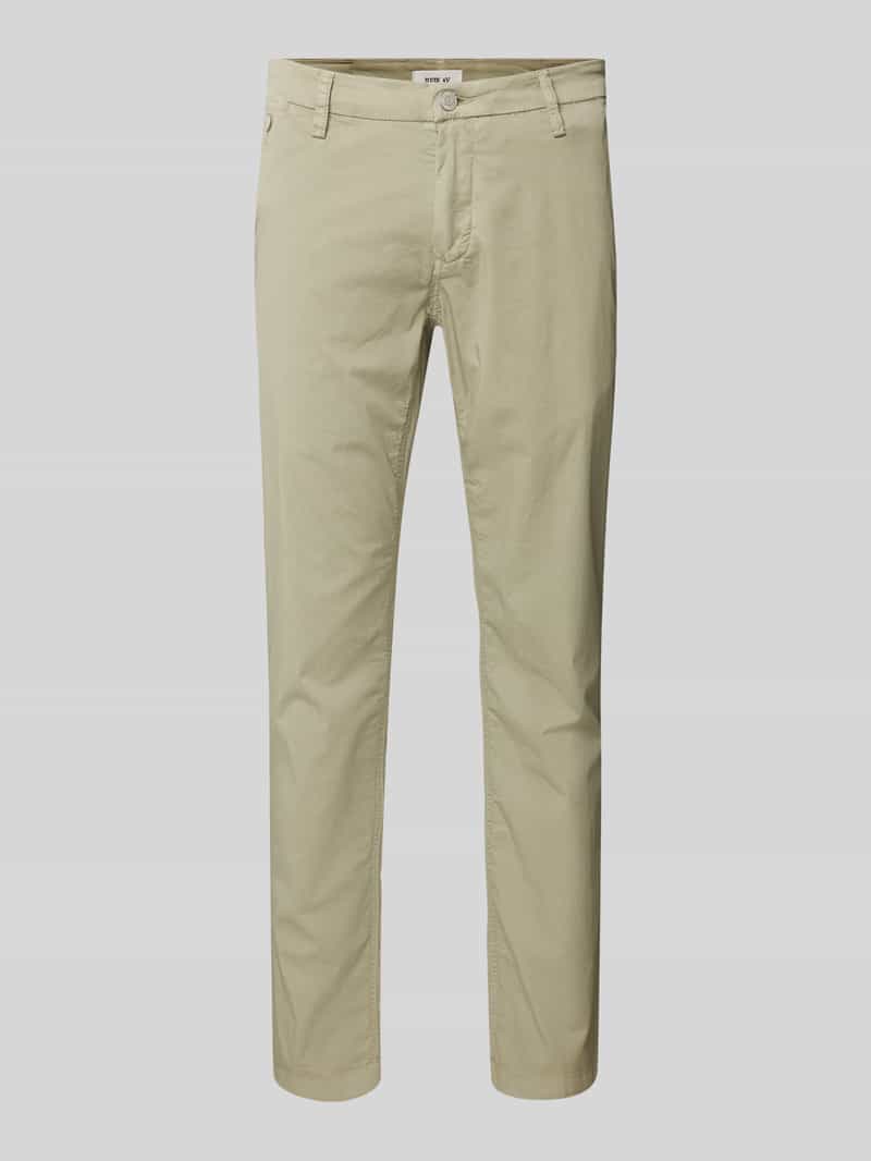 Replay Stoffen broek met Franse steekzakken, model 'BENNI'