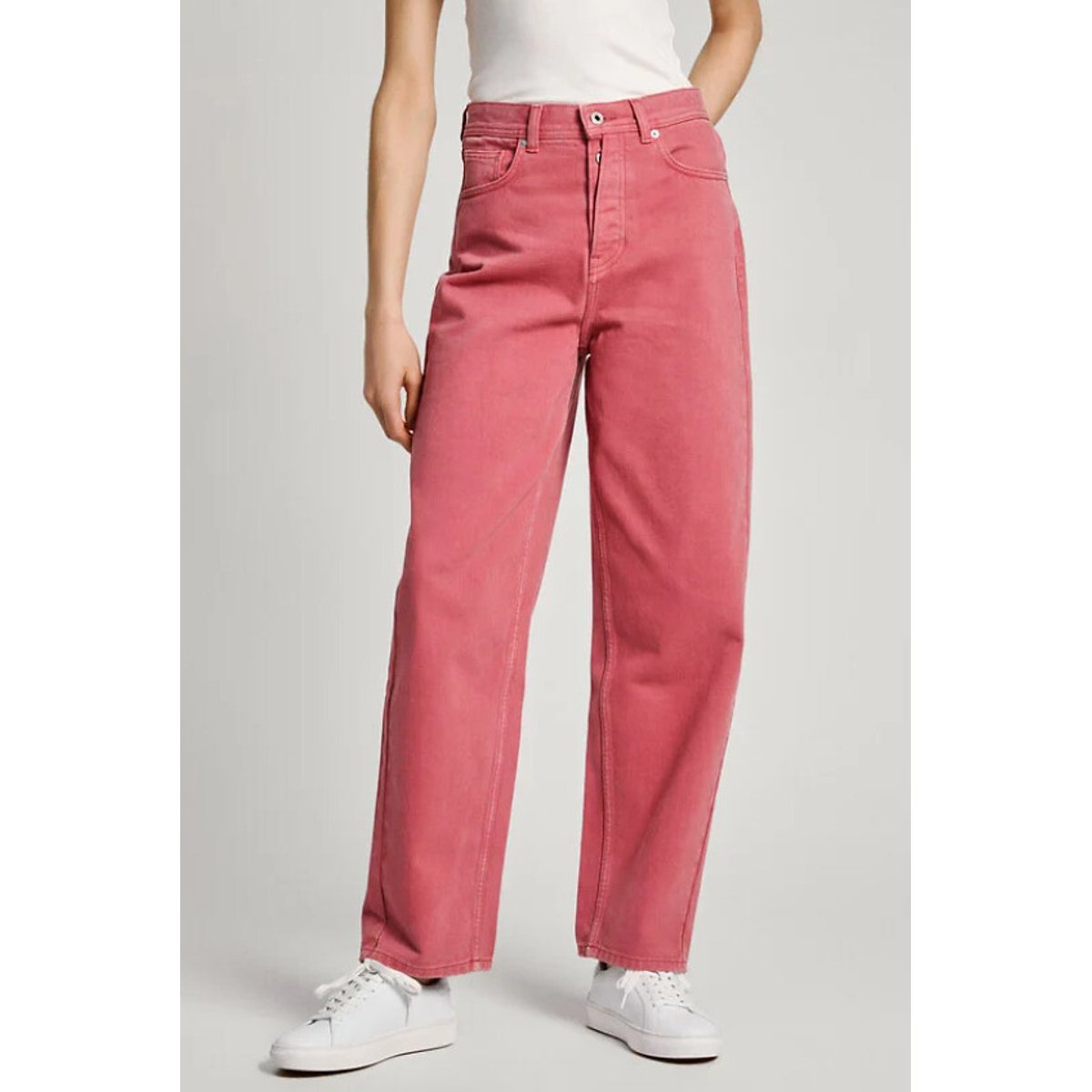 Pepe jeans Wijde loose jeans, hoge taille