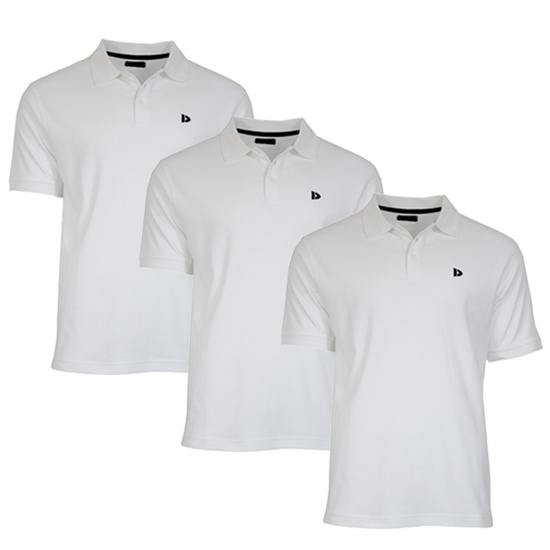 Donnay Donnay Heren - 3-Pack - Polo shirt Noah - Wit