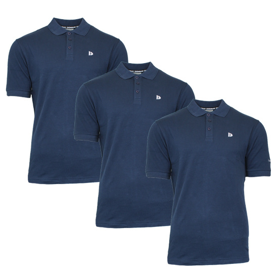 Donnay Donnay Heren - 3-Pack - Polo shirt Noah - Navy