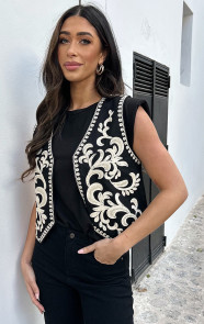 The Musthaves Beads Gilet Zwart
