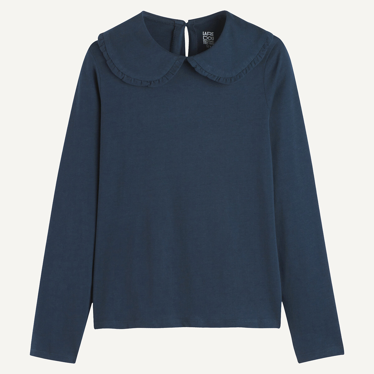 LA REDOUTE COLLECTIONS T-shirt met Claudinekraag en lange mouwen