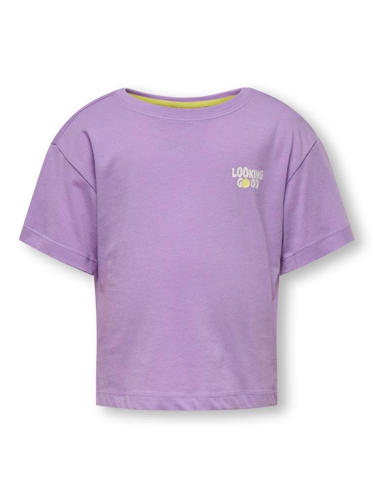 onlykids Only Kids Kmgrenna Life S/s Loose Print Top J: