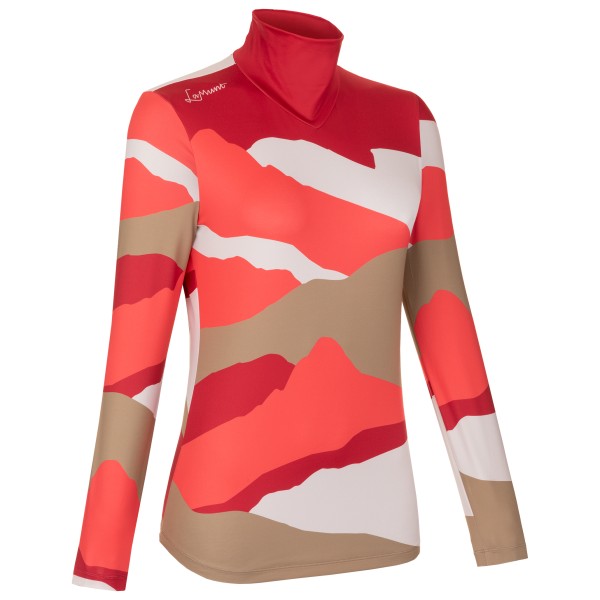 LaMunt - Women's Ivana Tech Arty L/S Tee - Sportshirt, rood