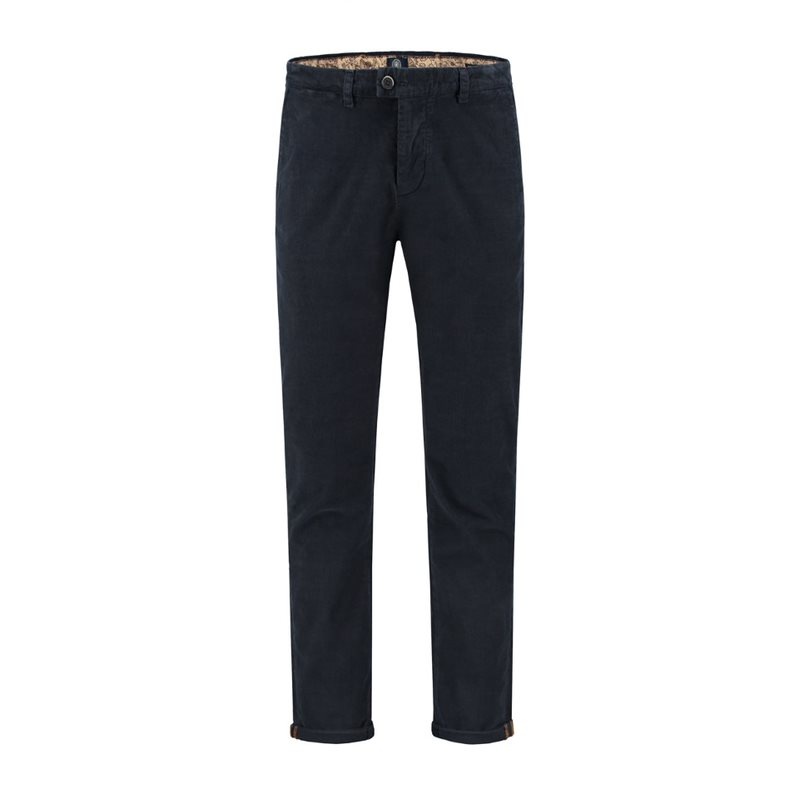 Dstrezzed Chino Pants Washed Ribcord Navy  