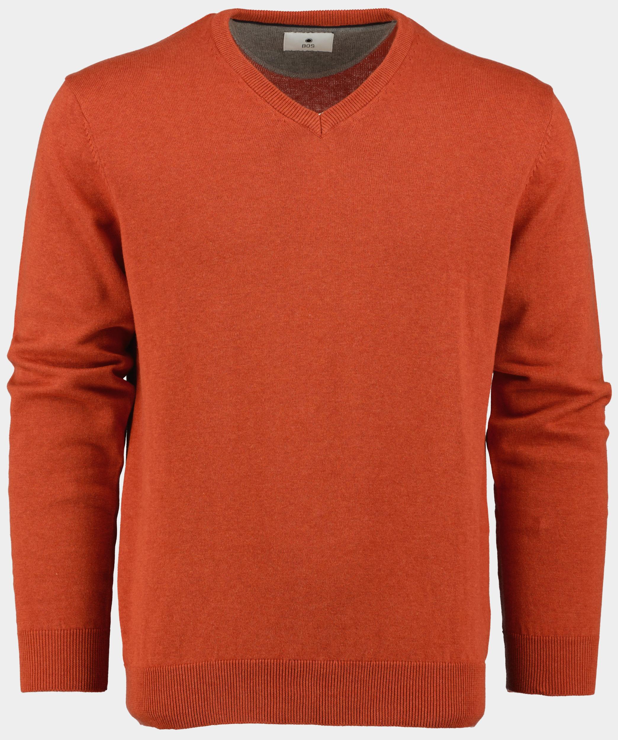 Bos Bright Blue Pullover katoenen v-hals 428100cct/355