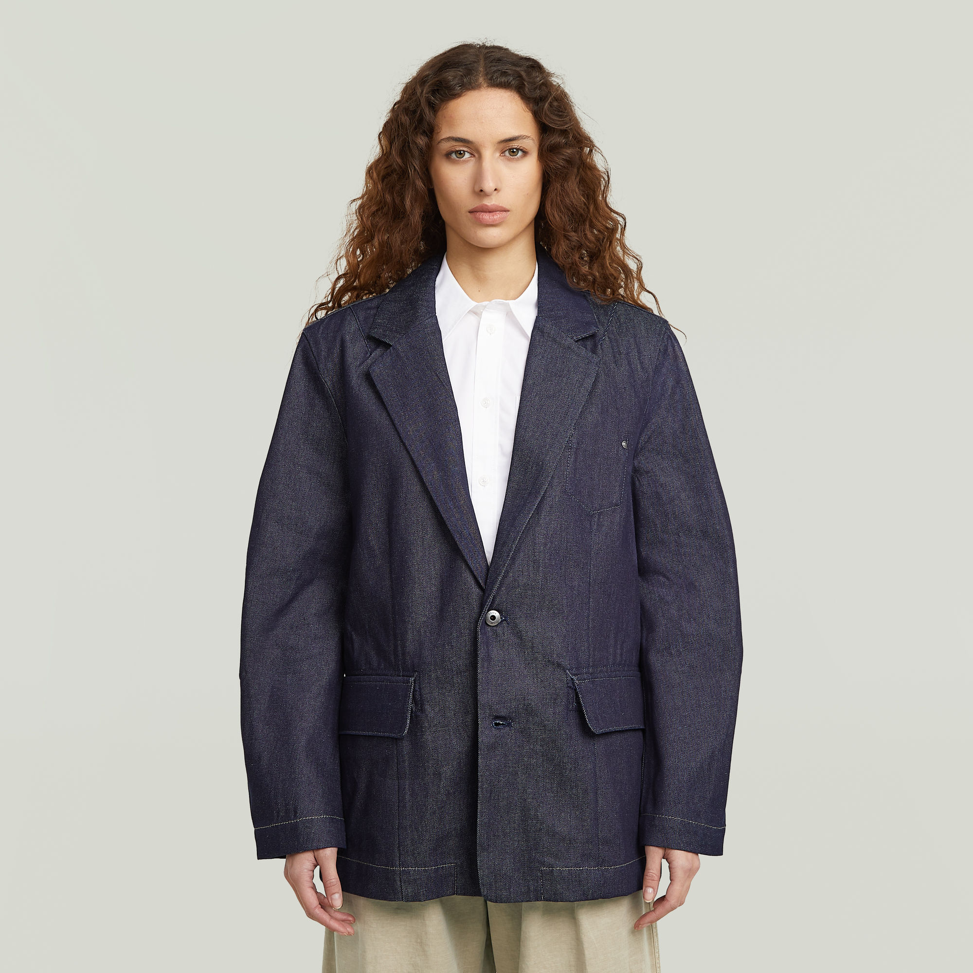 G-Star RAW Oversized Blazer - Donkerblauw - Dames