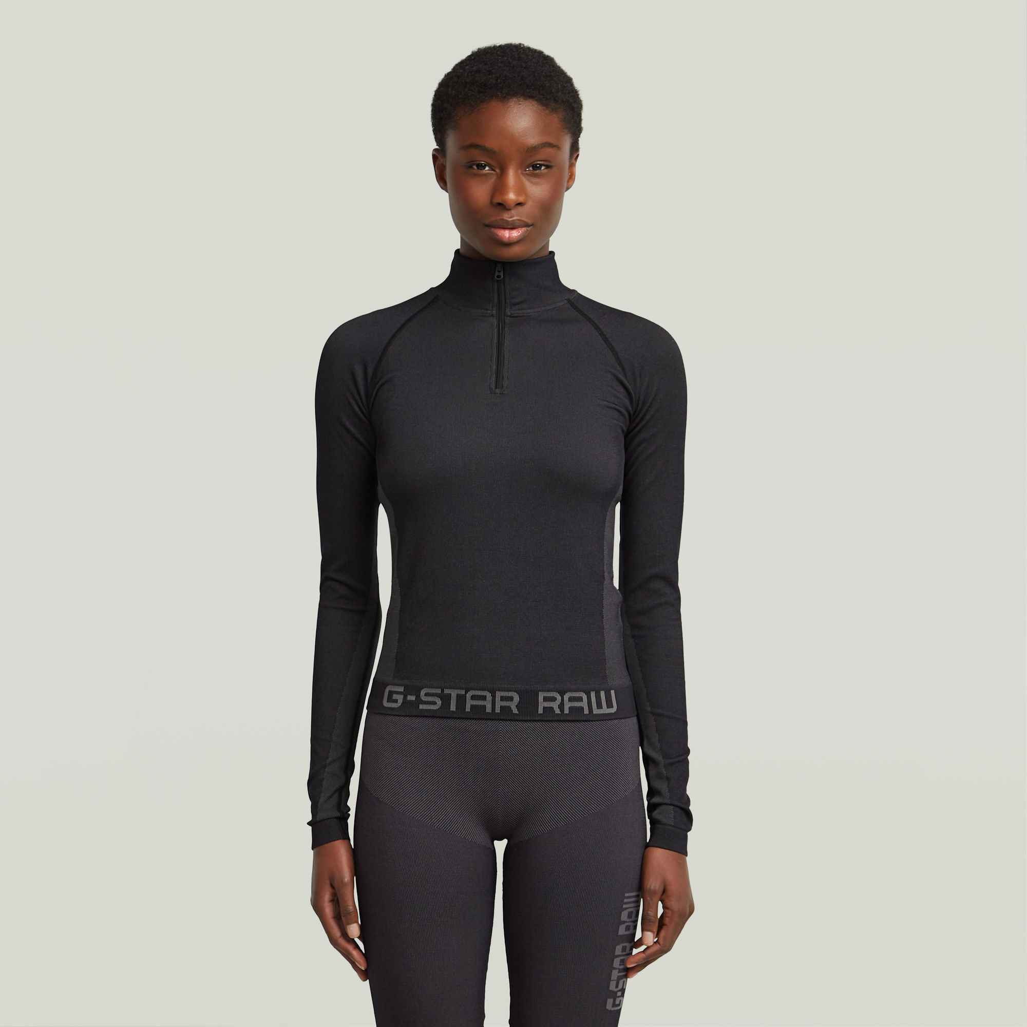 G-Star RAW Seamless Zip Top - Zwart - Dames