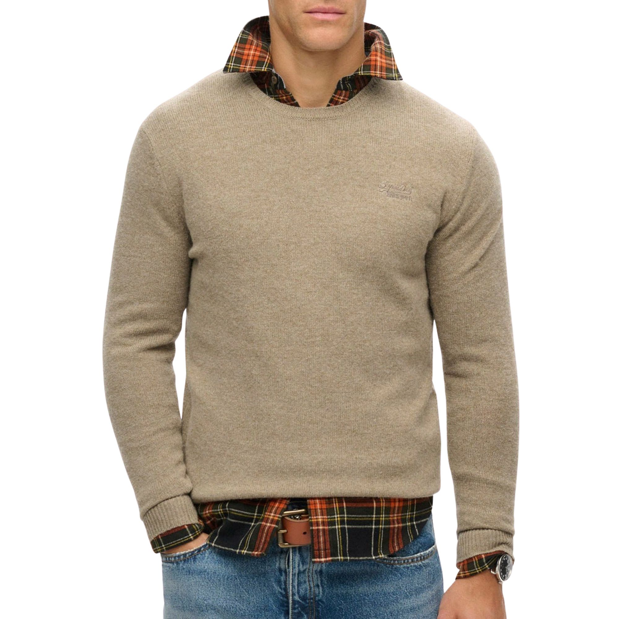 Superdry Essential Slim-Fit Crew Jumper Sweater Heren