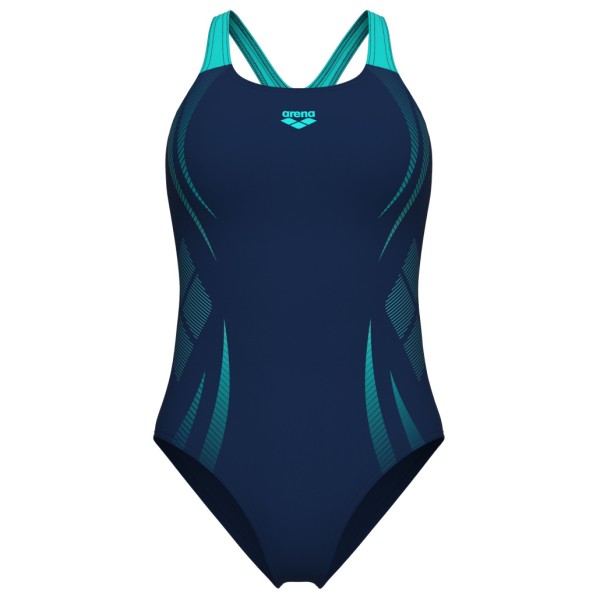 Arena - Women's Poseidonia Swimsuit Swim Pro Back - Badpak, blauw