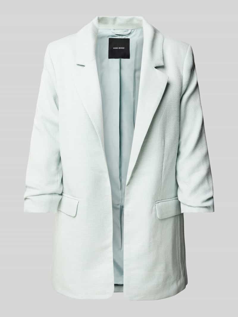 Vero Moda Regular fit lange blazer met plooien, model 'FRIDA'
