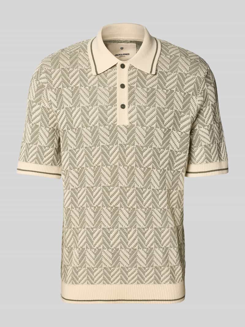 Jack & jones Poloshirt in gebreide look, model 'CODY'