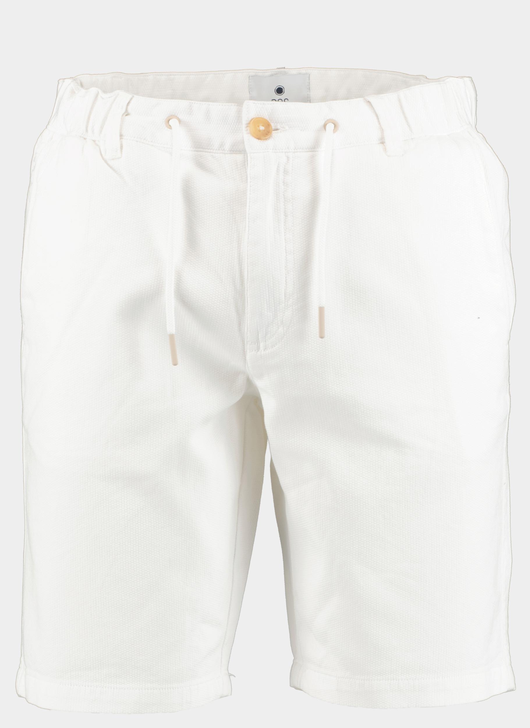 Bos Bright Blue Korte broek ferdinand structure chino sho 24109fe06bo/100 white