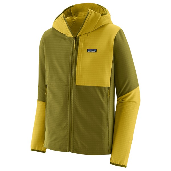 Patagonia - R1 Techface Hoody - Softshelljack, olijfgroen