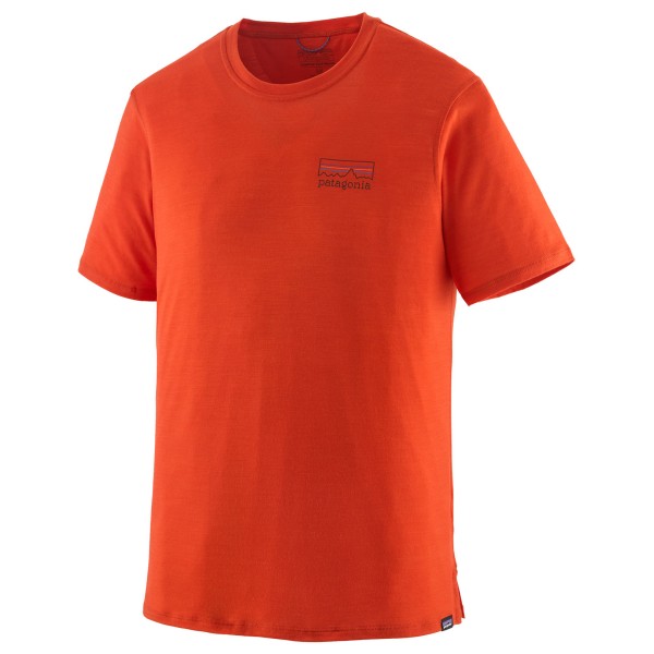 Patagonia - Cap Cool Merino Graphic Shirt - Merinoshirt, rood