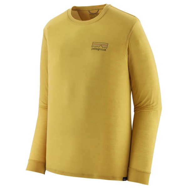 Patagonia - L/S Cap Cool Merino Graphic Shirt - Merinoshirt, beige