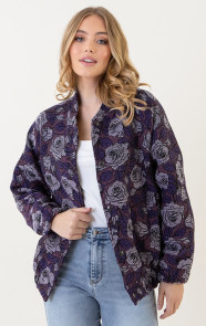 The Musthaves Deluxe Flower Bomber Lila