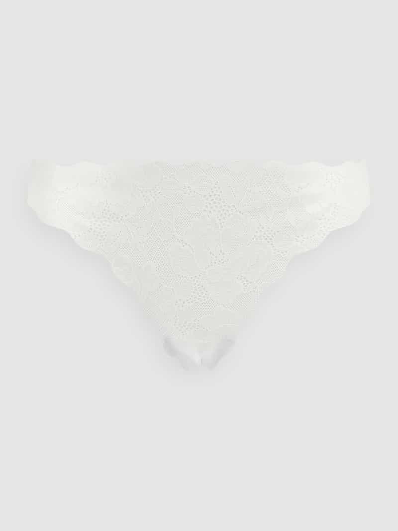 Lascana String met gebloemd kant
