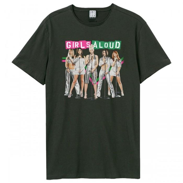 Amplified Unisex Adult Split Colour Girls Aloud T-Shirt XXL houtskool