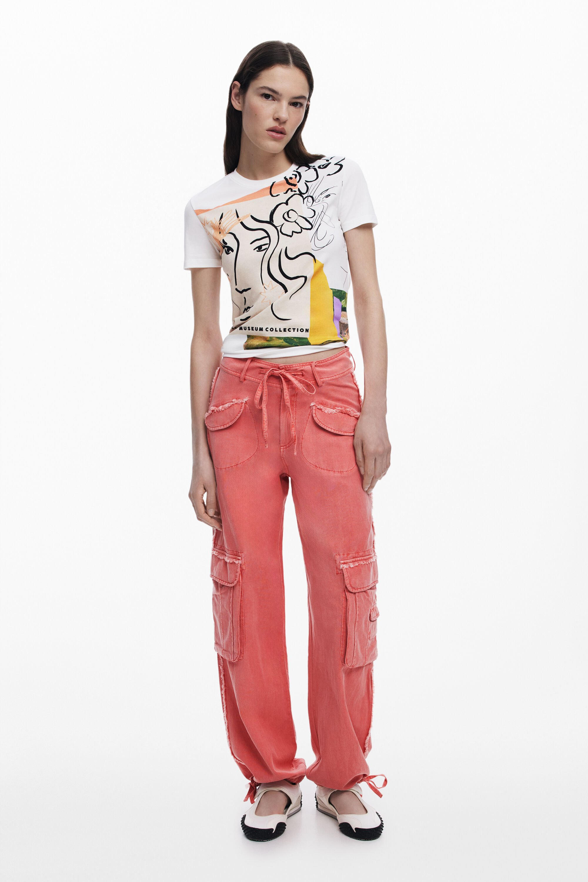 desigual Cargobroek - RED