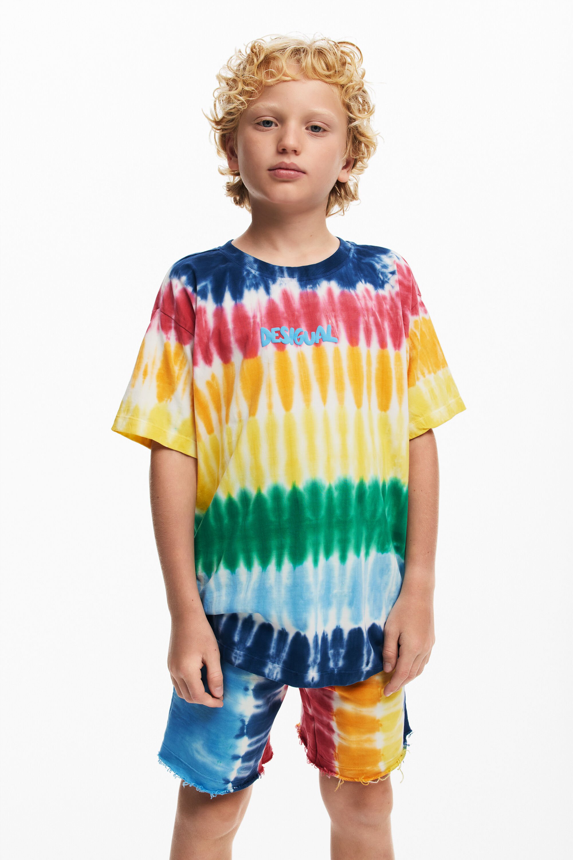 desigual Tie-dye T-shirt - MATERIAL FINISHES