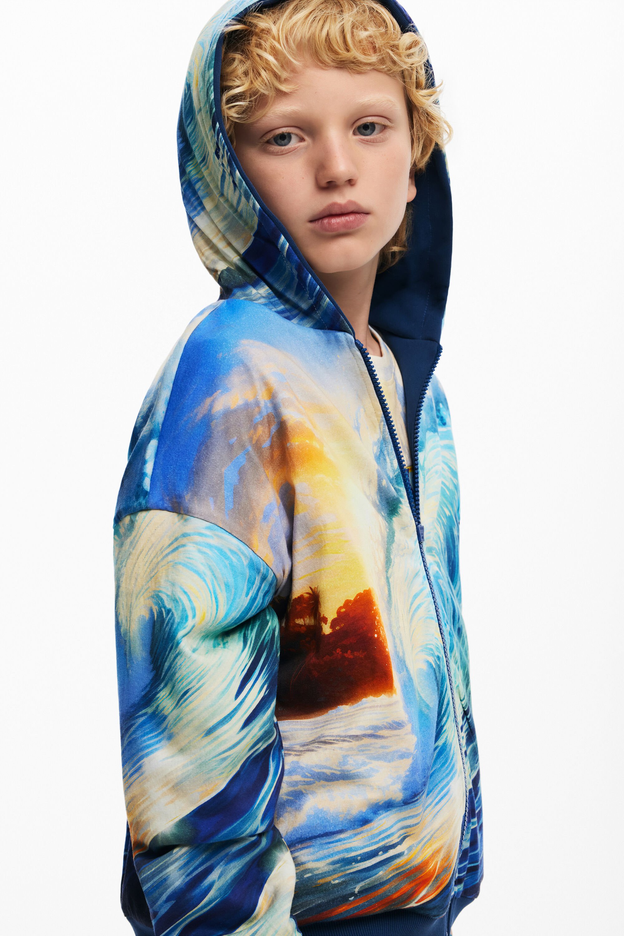 desigual Omkeerbare sweatshirt - BLUE