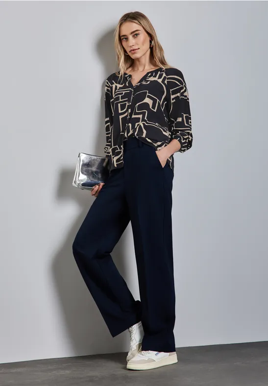 Street One Tuniek met smokdetails