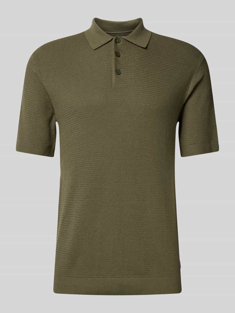 Jack & Jones Premium Regular fit poloshirt met structuurmotief, model 'COOPER'