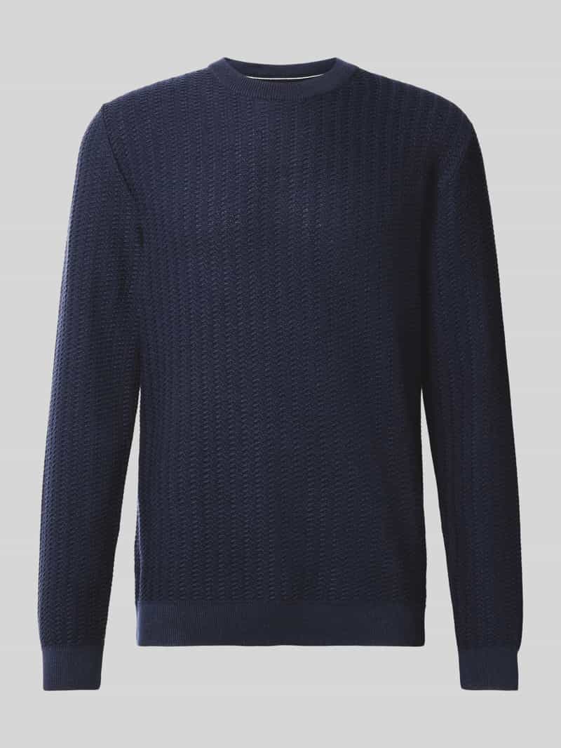 Jack & Jones Premium Gebreide pullover met structuurmotief, model 'TRAVIS'