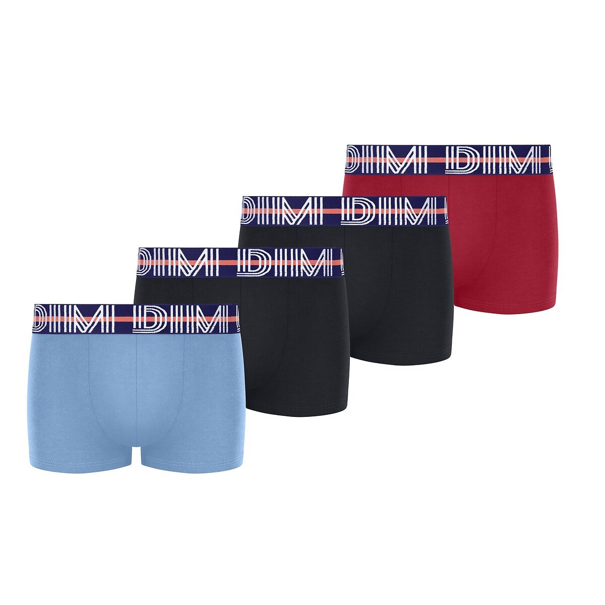 DIM Set van 4 stretch katoenen boxershorts