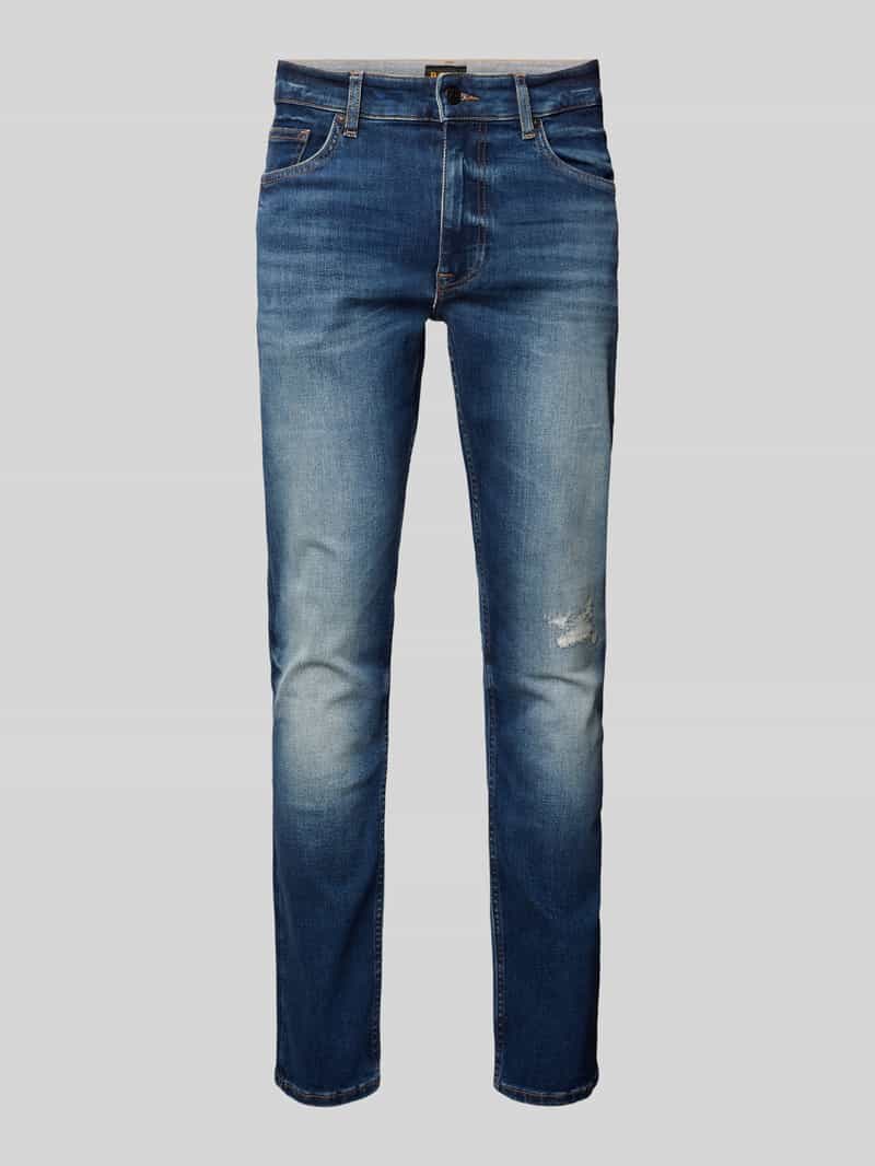 Boss Orange Regular fit jeans met labelpatch, model 'DELAWARE'