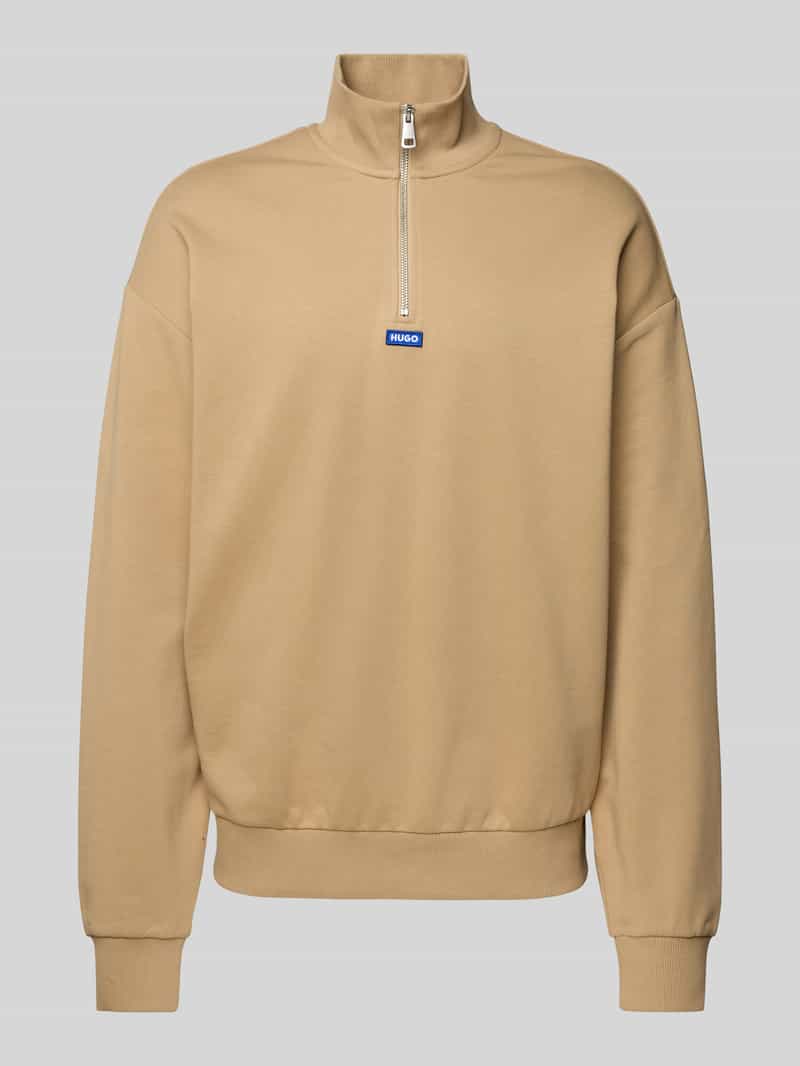 Hugo Blue Sweatshirt met schipperskraag