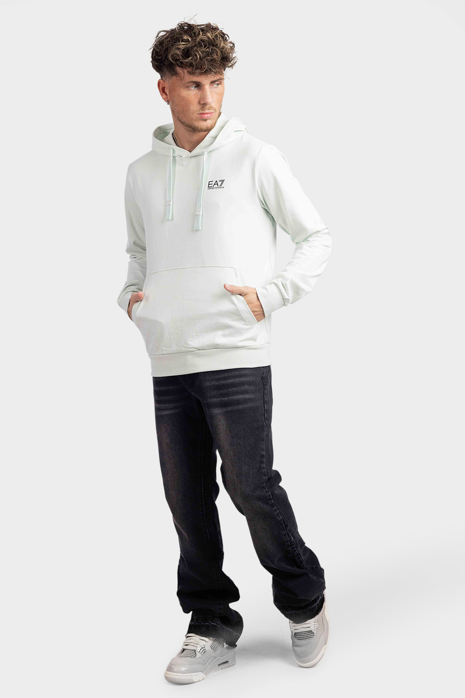 EA7 Emporio Armani Core Identity Hoodie Heren Lichtgroen - 
