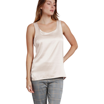 Top Admas Satin Lace Effen tanktop