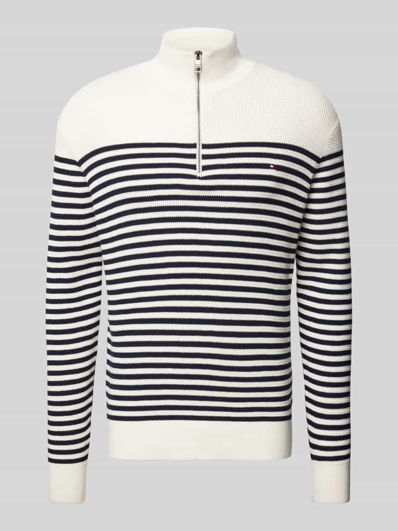 Tommy Hilfiger Gebreide pullover met opstaande kraag