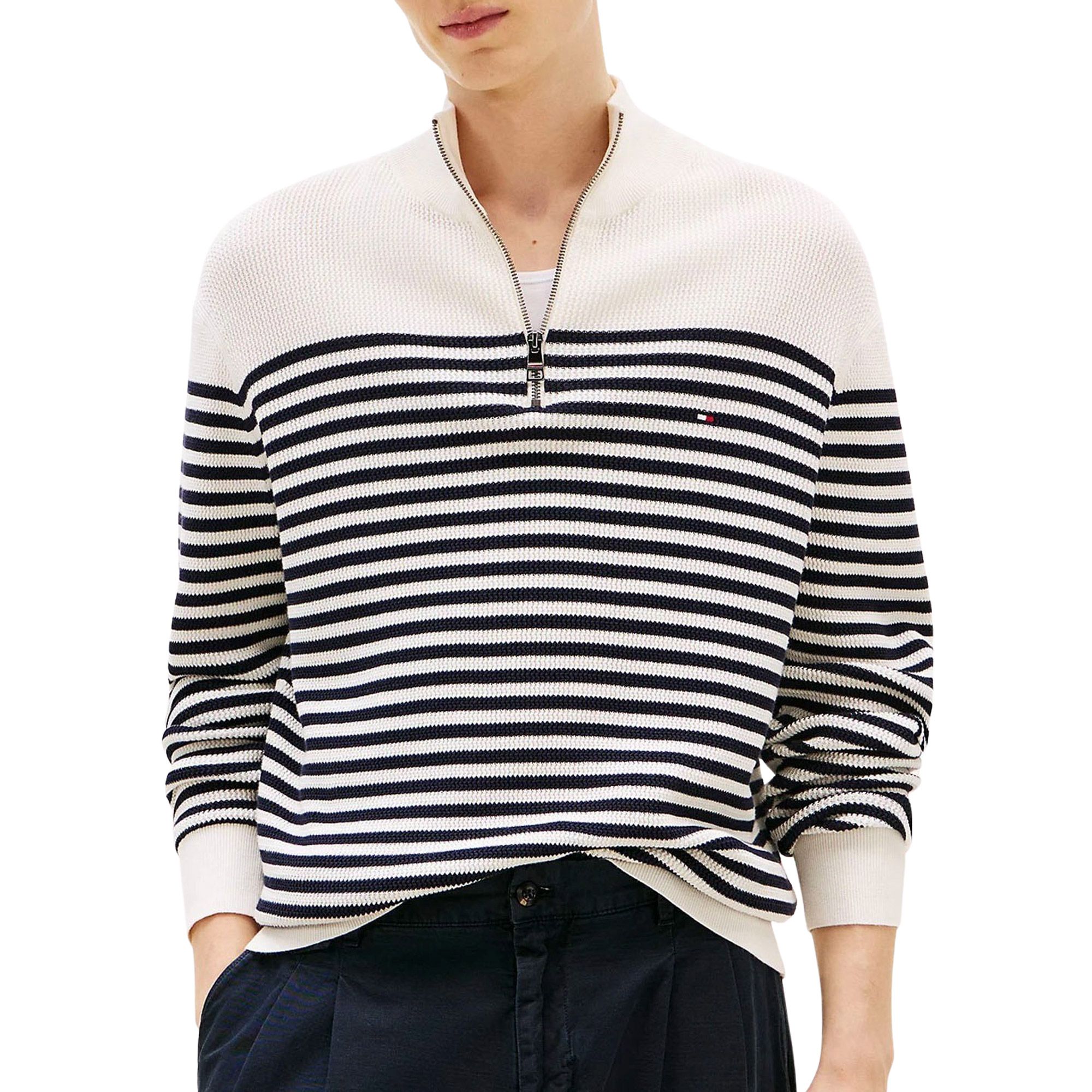 Tommy Hilfiger Textured Quarter Zipweater Heren