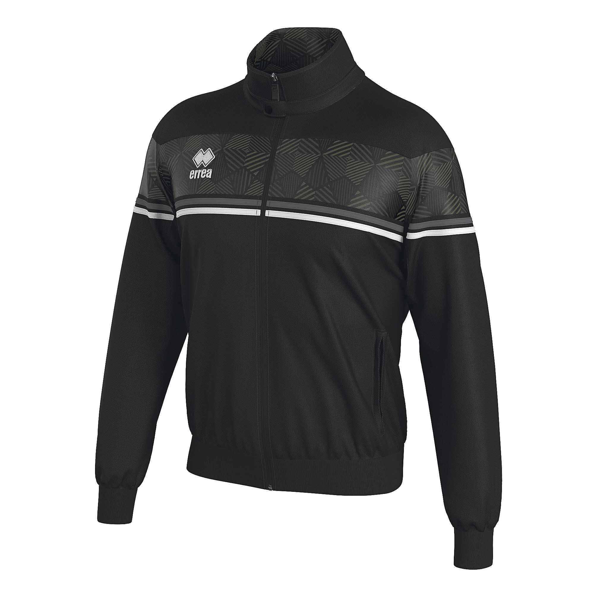 Sweatshirt Errea Donovan Jr Jas 07780 Zwart Mieren Wit