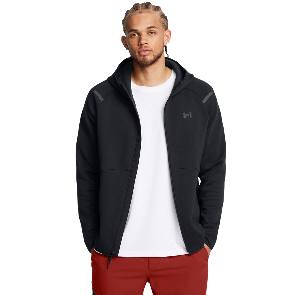 underarmour Under Armour Unstoppable Fleece Vest Full-Zip Zwart Donkergrijs