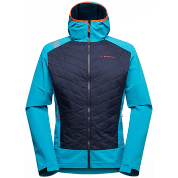 Fleece Jack La Sportiva Kap Hybrid Hoody M L73 643614 Deep Sea/Tropic Blue