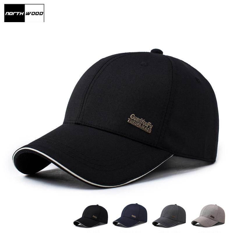 [NORTHWOOD] Klassieke effen heren baseballpetten Dames casual zomerpet Snapback hiphop truckerpet 56-60cm zwart