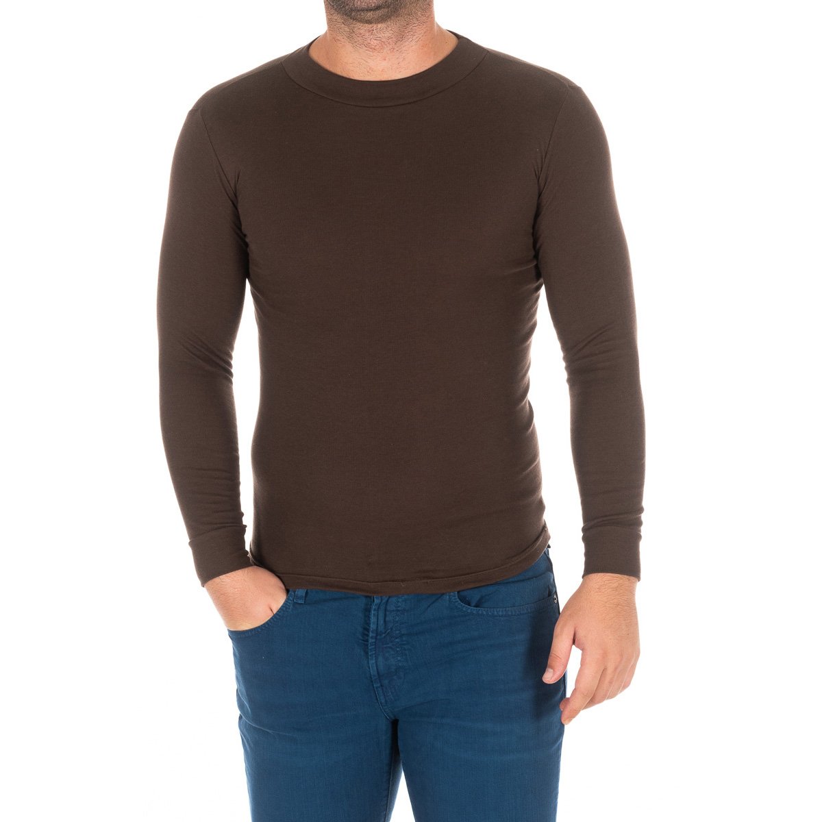 Kisses&Love T-shirt met lange mouwen en halfhoge kraag 1625-H man