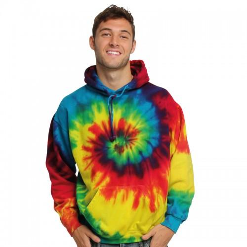 Colortone Mens Colourful Premium Hooded Sweatshirt / Hoodie L tropische kleur van het regenwoud