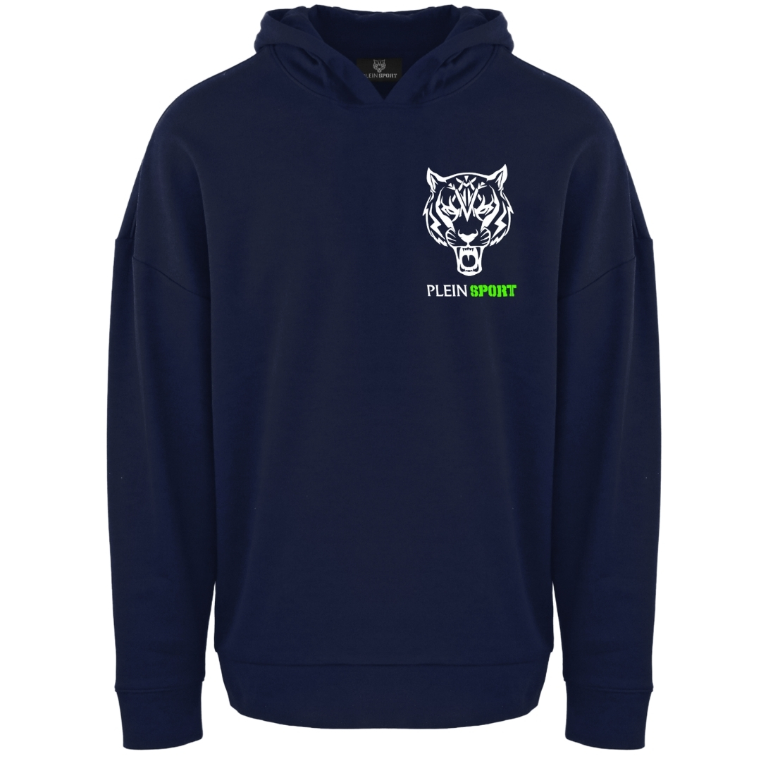Plein Sport Natural Born Winnaar Marineblauwe hoodie