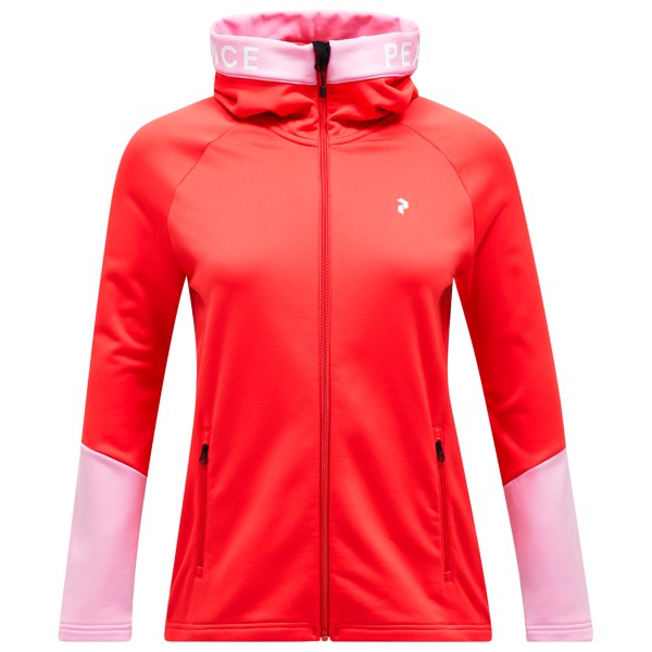 Peak Performance - Women's Rider Zip Hood - Fleecevest, rood