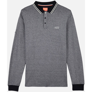 Polo Shirt Korte Mouw Oxbow Poloshirt met interlocktextuur en lange mouwen NAVAL
